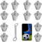 Lote de 12 tacos de fútbol, tacos de repuesto resistentes de aluminio para un entrenamiento óptimo de los Crampones y del Rugby