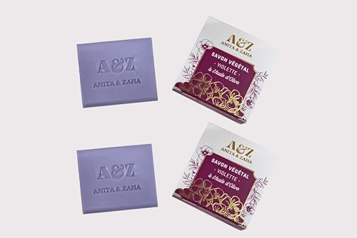 ANITA & ZAHA Jabón Vegetal Violeta DUO 70g X 2-