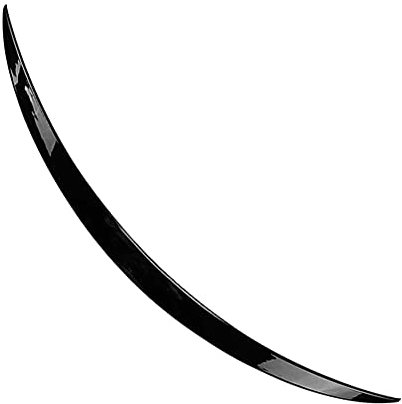 SIKUAI Heckflügel Heckspoiler Spoilerlippe Für C-Klasse W205 C300 Limousine 2015-2021, Schwarz glänzend