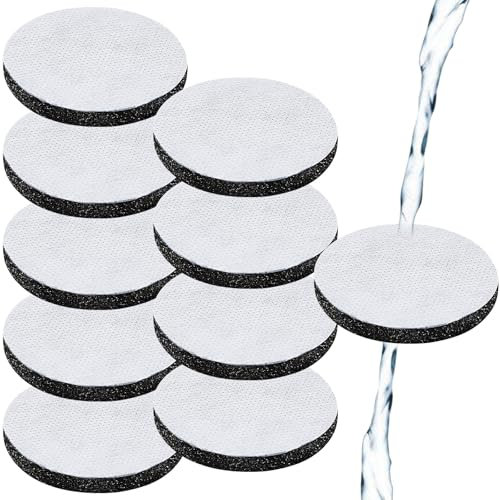 VEGCOO 10 pezzi MicroDisc Filtri Acqua per Brita Bottiglie Filtranti & Bottiglie, Riduce il Cloro, le Microparticelle, i metalli pesanti e le impurità in acqua