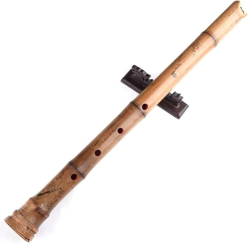 1,8 Shakuhachi Pentatonische Bambusflöte Zen-Instrument für Shakuhachi-Mundstück mit Wurzelende und natürlichem Rand. D-Rohr in G