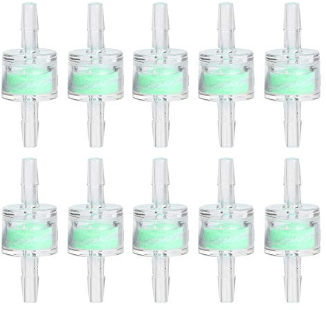 10PCS ABS Green, Aquarium Silicone Tube Air Accessories Filter Fish Tanks Hose Cleaning Filtration Pond Supplies (4MM)