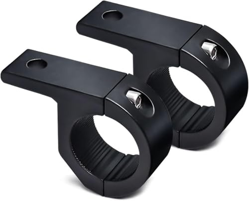 2 Stück Lichtleisten-Halterungen, Motorrad-Halterung, Stangenhalterungen, Autozubehör, 1,9 cm, 2,5 cm, 3,2 cm, Nebelscheinwerfer-Halterung für Auto, Motorrad