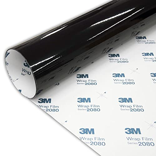 MOTOS 3M 2080 Schwarz Glanzend Autofolie Car Wrapping Folie G12 152X60