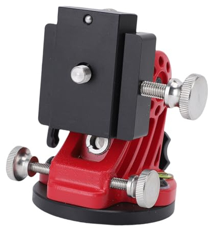 SIXRUN Präzises Ausrichtungs-Basis für Skywatcher-Teleskope, Neigung verstellbar von 0-90°, für Himmelsbeobachtung und Astrofotografie (Schwarz Rot)