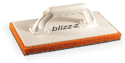 blizz-z Profi Schwammgummi-Reibebrett - L:28xB:14x H:1,8cm - fein - 1 Stück | Verputzarbeiten - Glättebrett - feinporig - Putzbrett zum Abreiben von Feinputz, Spachtelmassen - Made in Germany