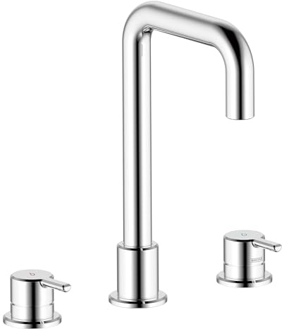 Bristan Altum 3 Wasserhahn Loch Waschtischarmatur mit Wassersparfunktion Badarmatur Bad Armatur Chrom Finish