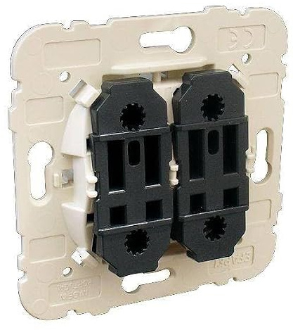 Mecanismo Conmutador Doble De Cruce - Serie Mec 21 – Compatible Con Marcos Logus 90 y Apolo 5000 – Montaje Empotrado – Sistema Modular