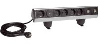 Hager tehalit.officebloc Mobiles Tischprofil 1+4 schukos+2rj45