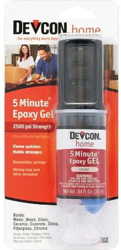 Devcon 21045 5 minute gel epoxy cream colored 25 milliliter