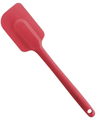 MASTRAD - Spatule - Maryse - Pâtisserie Desserts Nappage - Unibloc - En Silicone - Ne Raye Pas Les Casseroles - Rouge