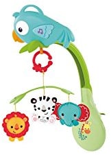 Fisher Price CHR11 3-in-1 Rainforest Mobile, mehrfarbig