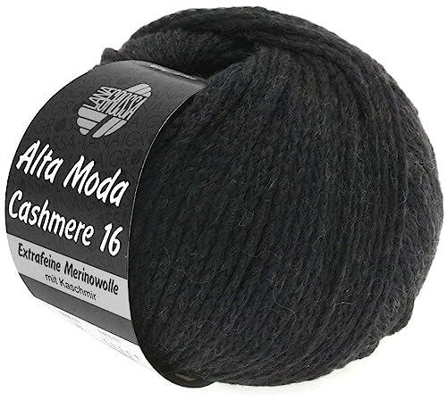 LANA GROSSA Alta Moda Cashmere 16 | Feinste 16 Mikron Merinowolle mit Kaschmiranteil | Handstrickgarn aus 78% Schurwolle (Merino) 12% Kaschmir & 10% Polyamid (Nylon) | 50g zum Stricken | 110m Garn 15