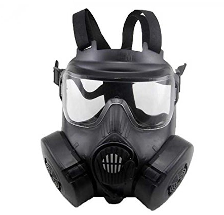Taktische Airsoft PAINTBALLVOLL GESICHSTSCHUTZ DUAL Fan MASK M50 BK