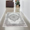 CARPETIA Designer Teppich Wohnzimmerteppich Ornamente barock Creme grau Größe 80x150 cm