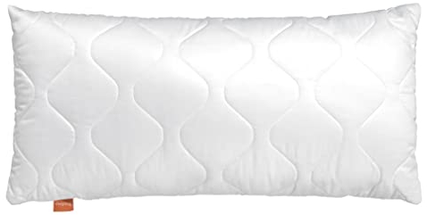 sleepling 2er Set Basic 100 Kopfkissen, Zierkissen, Sofakissen, 30 x 50 cm, Ökotex, waschbar bis 60 Grad, Made in EU, Füllmengengarantie, Größengarantie, weiß
