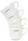 Keith Brymer Jones - Word Range - Ceramic Espresso Cup Set of 4 - Gift Boxed - Espresso - 100ml