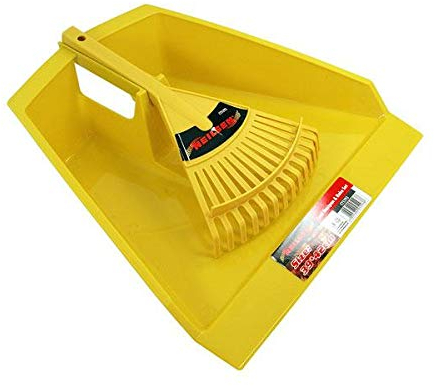 Neilsen CT5293-39 x 42cm Leaf Rake and Dustpan Set | Lightweight Plastic Garden Tool for Collecting Leaves and Outdoor Debris