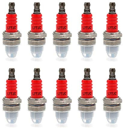 MQEIANG 10 Pezzi L7TJC Candela per Motosega Benzina e taglierina