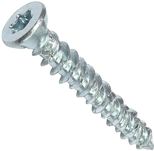 AERZETIX - C48379 - Lot de 100 Vis d'ancrage direct pour béton Ø7.5x52mm tête fraisée conique - à empreint étoile T30 - fixation directe sans cheville