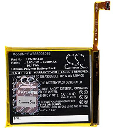 vhbw Batterie Compatible avec Crosscall Trekker X4 Smartphone (4200mAh, 3,85V, Li-polymère)