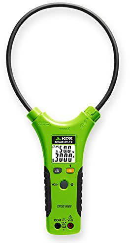 KPS-DCM4018FLEX Pinza Amperimétrica Flexible TRMS Corriente AC 3000A y Tensión AC/DC 1000V 10.000 Cuentas con Conexión Bluetooth