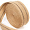 ZAIONE 5 cm breit, 10 m Rolle, natürliche Jute, schwarze Linie, Jute-Gurtband, Leinen, Basteln, Polsterband für Outdoor-Heimwerker, Ausrüstungsreparatur (schwarze Streifen)