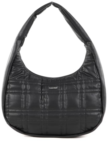 CALVIN KLEIN Shopper Metall-Logo Reißverschluss schwarz