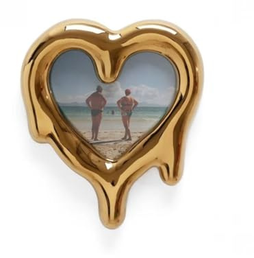 Seletti Melted Heart Spiegel Rahmen Gold