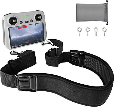 TiMOVO Gurt für DJI Mini 3 Pro Controller, Einstellbar Mini 3 Pro RC Controller Lanyard Schultergurt, Umhängeband Kompatibel mit DJI RC/RC PRO/Smart Controller/DJI Mavic 3 Cine, Schwarz