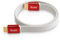 Teufel Câble plat HDMI 2.0 haut débit compatible avec toutes les spécifications 2.0 (blanc, 0,75 m)