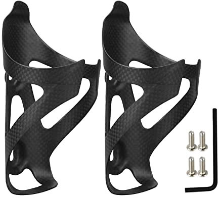 Lixada Flaschenhalter Fahrrad Carbon, Leicht Wasserflaschenhalter, 3K UD Carbon Fahrrad Flaschenhalter, Trinkflaschenhalter Fahrrad für MTB & Rennrad, für Flaschen mit 70-74mm Durchmesser