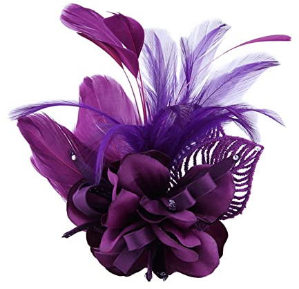 Asudaro Broche Plume,Grandes Broches Plumes Broche Fleur Simulé Broche En Tissu Femmes Mode Vintage Broche Délicate Broches De Mariage Pour Hommes Avec Pull, Robe, Col, Écharpe, Veste Broche