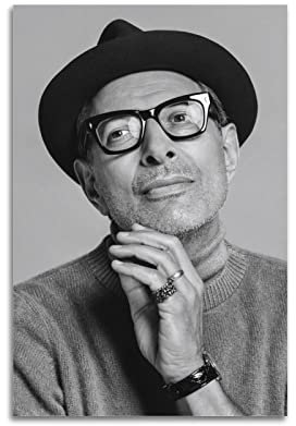 NOGRAX Jeff Goldblum Poster für Schlafzimmer, Ästhetik, Bilddruck, Leinwand, Malerei, 50 x 75 cm, ungerahmt