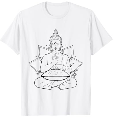 Handpan Buddha Spieler Spiritual Handpan T-Shirt