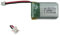 efaso Batterie RC 3,7 V 150 mAh pour hélicoptère RC Apache SYMA S109G – Fiche JST 2 broches 1,25 mm