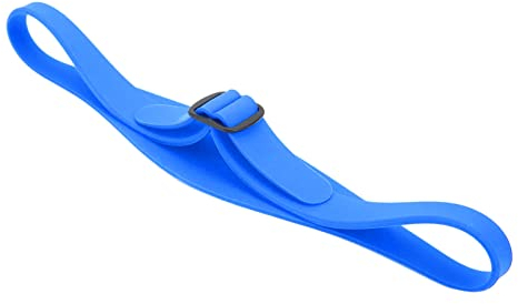 Ausschnitt-Rasierschablone, Verstellbare, Gebogene Silikon-Haarschneideanleitung Kinder und Erwachsene (Blau)
