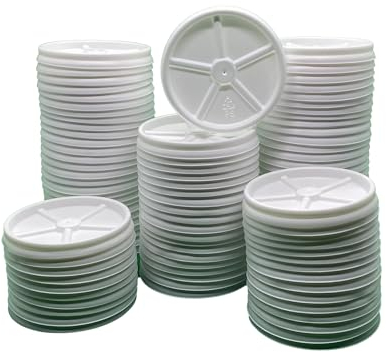 Tapas de plástico para Vasos de Carton x100. Tapas para Vasos Desechables cafe de 120ml. Tapas de Vasos Cafe para Llevar sin agujeros, completamente cerrada y segura. (Tapa plástico 120ml)
