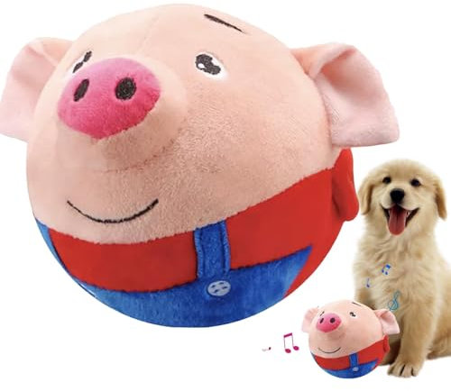 Zuimei Active Moving Pet Toy: Talking & Dancing Cartoon Dog Balls for Small & Medium Dogs - Shake, Bounce & Interact