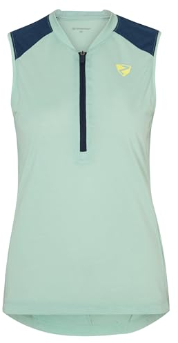 Ziener Damen NARALI Fahrradtrikot/Radtrikot - Mountainbike|Rennrad - atmungsaktiv,schnelltrocknend,elastisch,ärmellos, Light Mint, 38