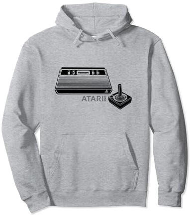 Atari 2600 - Console per videogiochi, stampa scura Felpa con Cappuccio