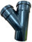 110MM Black Soil Pipe and Ring Seal Fittings Push Fit Fittings Double Socket 45 Degree Single Y Branch Tee