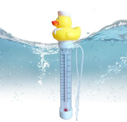 Medidor de temperatura flotante para piscina, medidor de temperatura del agua para piscina,Medidor de temperatura para con cuerda | Medidor de temperatura para piscinas cubiertas al aire libre, spas,