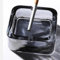 Uotyle Simple Style Large Glass Ashtray for cigarette cigar, Crystal Ash trays Outdoor Glass Spuare Ashtrays for Outside, Home, Office, Patio, Outdoor, Indoor, Cute Cool Ashtray(S, Grey)