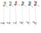 Illumina il tuo giardino con 36 clip a libellula finta, paletti 3D a forma di libellula in blu, rosso, verde (6 pezzi)