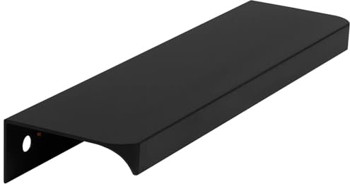 MonJar 1St. Möbelgriffe Schrankgriffe Schubladengriffe Küchengriffe Griffleiste Kantengriff (Schwarz, Länge 560mm)
