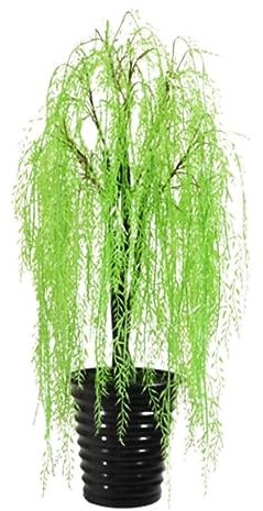 CWCQGH Faux Plant 140cm/4.5ft Artificial Trees Artificial Willow In Pot Indoor Green Simulation Tree Simulation Tree Fake Potted Plants Decorate housewarming gift