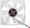 BONKZEBU 80mm LED Light 12V 4Pin Mute PC Case Cooling Fan Computer Cooler, Blue Colorful 80mm Case Fan for Computer Cooling with 46 CFM Air, Silent Application At 11dB A (Color)