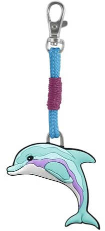 Step by Step Happy Charms „Dolphin“, 1-teilig, 1 Anhänger, Delfin, passend zum Schulranzen oder Vorschulrucksack