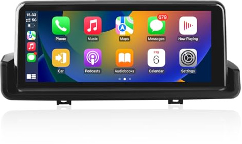 AWESAFE Linux Autoradio compatibles pour BMW Pour BMW Series 3 E90 E91 E92 E93 (2006-2011), Carplay/Android Auto avec écran Tactile de 10,25 Pouces, Bluetooth/USB/Pas de système HD Résolution 1920*720